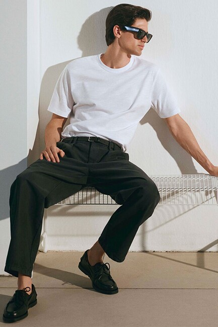 Erkek Kısa Kol Tişört 0612151-620 Beyaz (1)