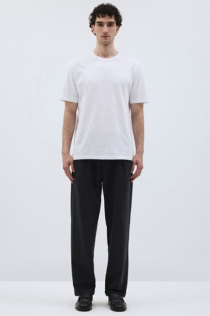 Erkek Kısa Kol Tişört 0612151-620 Beyaz (2)