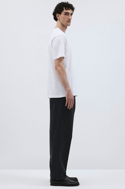 Erkek Kısa Kol Tişört 0612151-620 Beyaz - Thumbnail