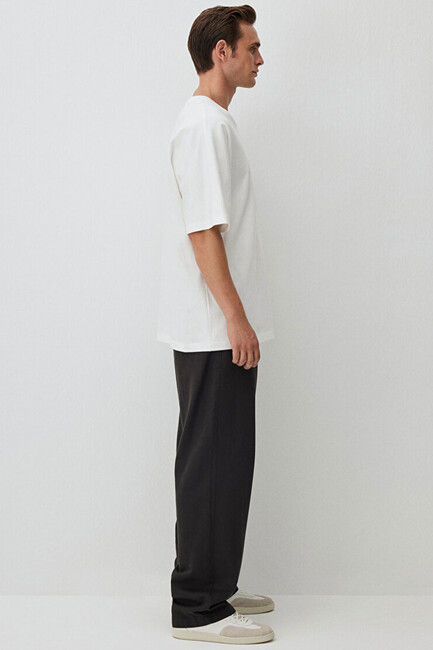 Erkek Kısa Kol Tişört 0612265-70057 Ekru (3)