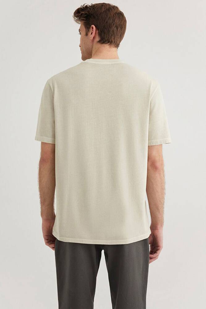 Erkek Kısa Kol Tişört 0612553-70322 Bej 