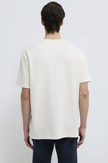 Erkek Kısa Kol Tişört 0612731-70057 Beyaz - Thumbnail