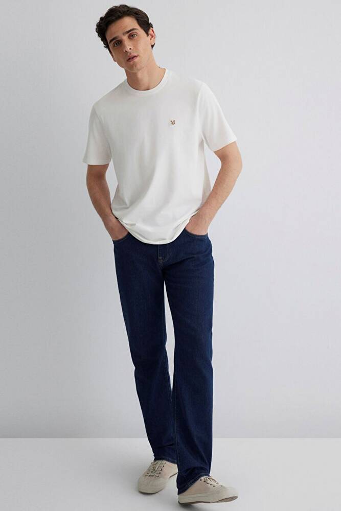 Erkek Kısa Kol Tişört 0612736-70057 Ekru 