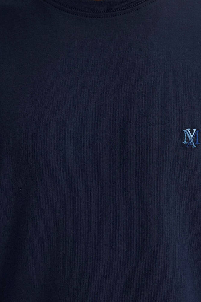 Erkek Kısa Kol Tişört 0612736-82183 Lacivert 