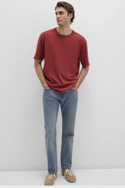 Erkek Kısa Kol Tişört 0613044-70457 Kırmızı (2)