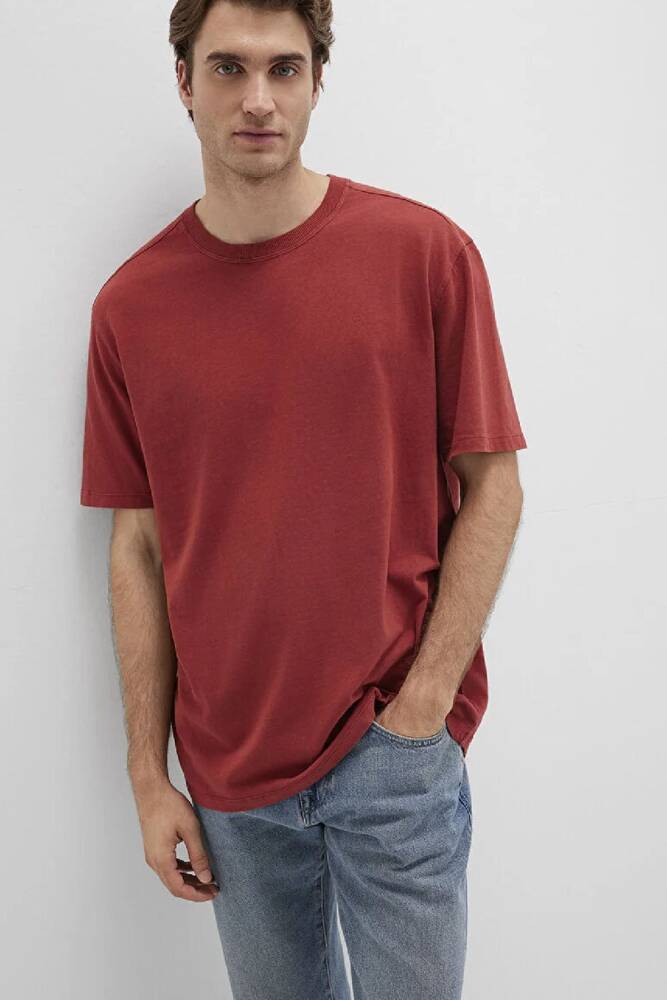 Erkek Kısa Kol Tişört 0613044-70457 Kırmızı 