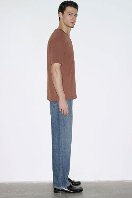 Erkek Kısa Kol Tişört 0613168-70250 Kahve - Thumbnail