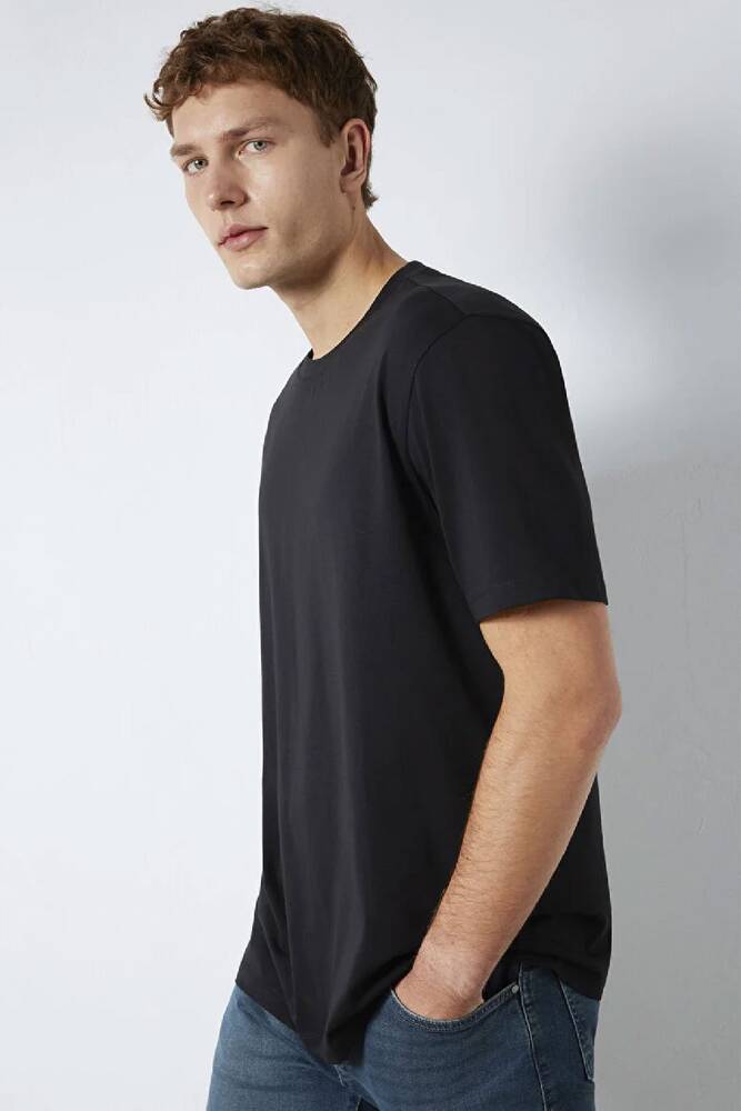 Erkek Kısa Kol Tişört 0613199-900 Siyah 