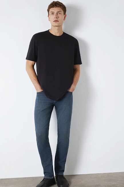 Erkek Kısa Kol Tişört 0613199-900 Siyah (2)