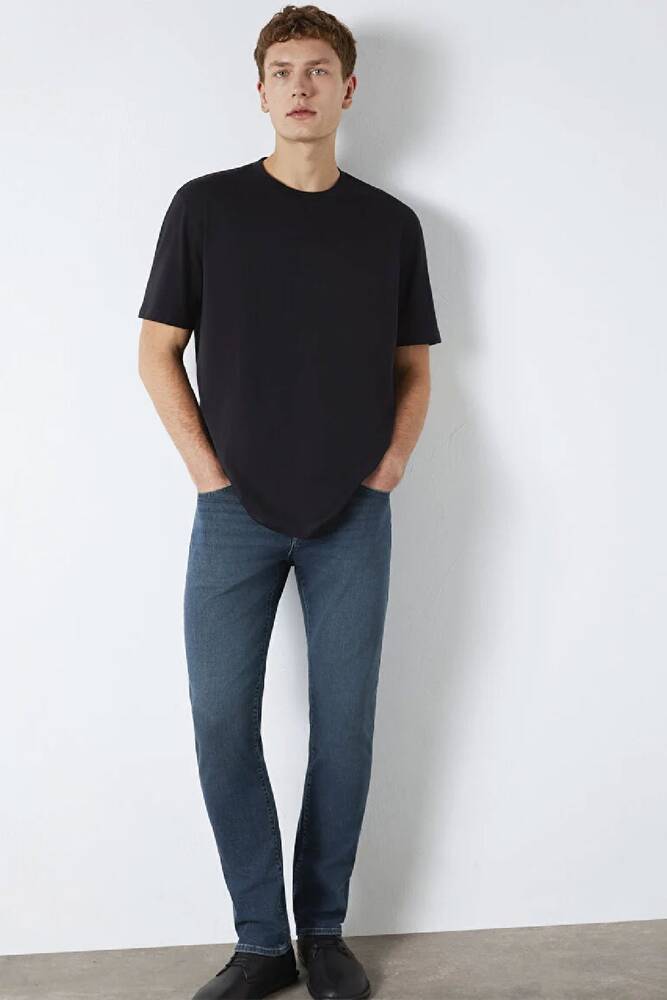 Erkek Kısa Kol Tişört 0613199-900 Siyah 
