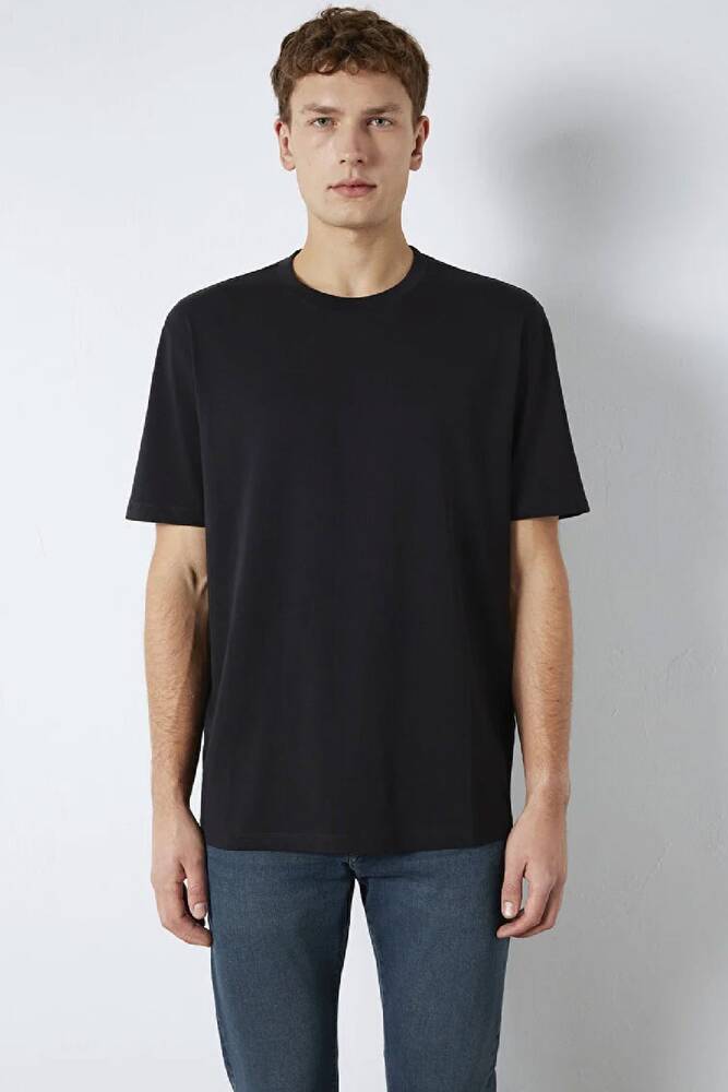 Erkek Kısa Kol Tişört 0613199-900 Siyah 