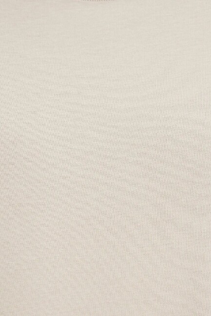 Erkek Kısa Kol Tişört 066249-70004 Bej - Thumbnail