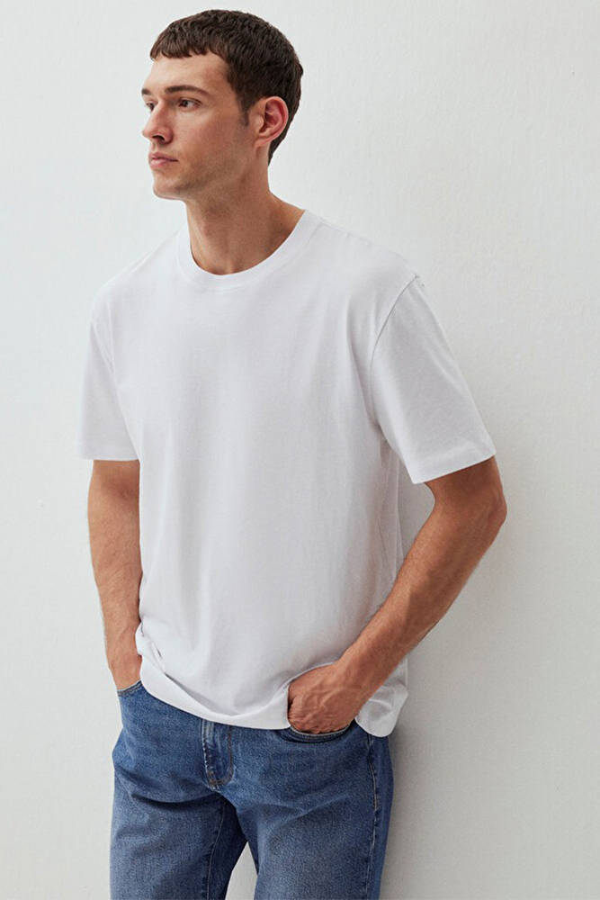 Erkek Kısa Kol Tshırt 066249-620 Beyaz 