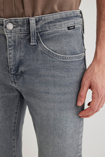 Erkek KVNÇ 90'S Jean Pantolon 001070-83703 Gri - Thumbnail