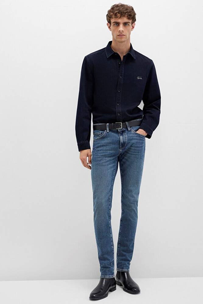 Erkek KVNÇ Mavi Black Jean Pantolon 001070-90983 Mavi 