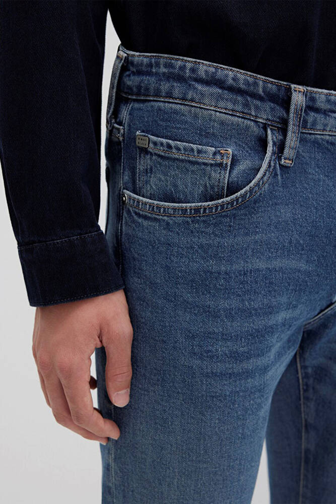 Erkek KVNÇ Mavi Black Jean Pantolon 001070-90983 Mavi 