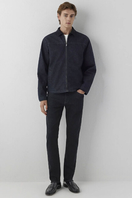 Erkek Larry Denim Ceket 0110719-A3960 Lacivert  (1)
