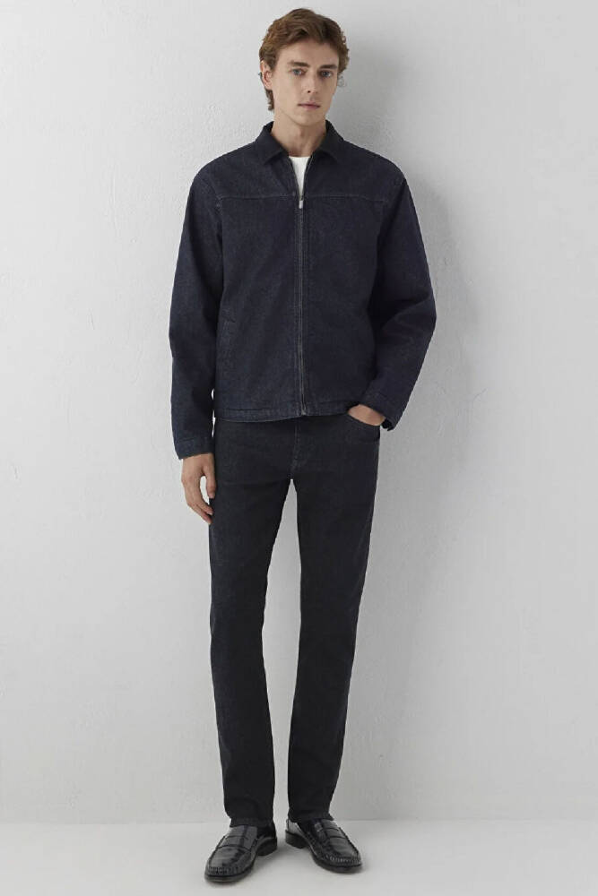 Erkek Larry Denim Ceket 0110719-A3960 Lacivert  - 2