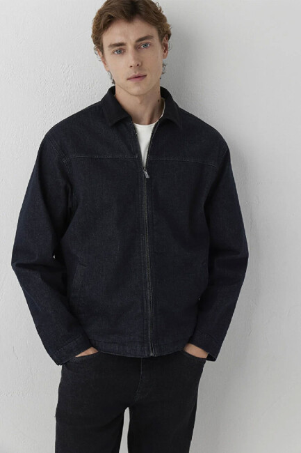Erkek Larry Denim Ceket 0110719-A3960 Lacivert  (2)