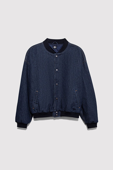 Erkek Leroy Street Denim Ceket 0110718-90840 Mavi - Thumbnail