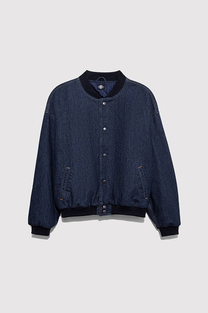 Erkek Leroy Street Denim Ceket 0110718-90840 Mavi 