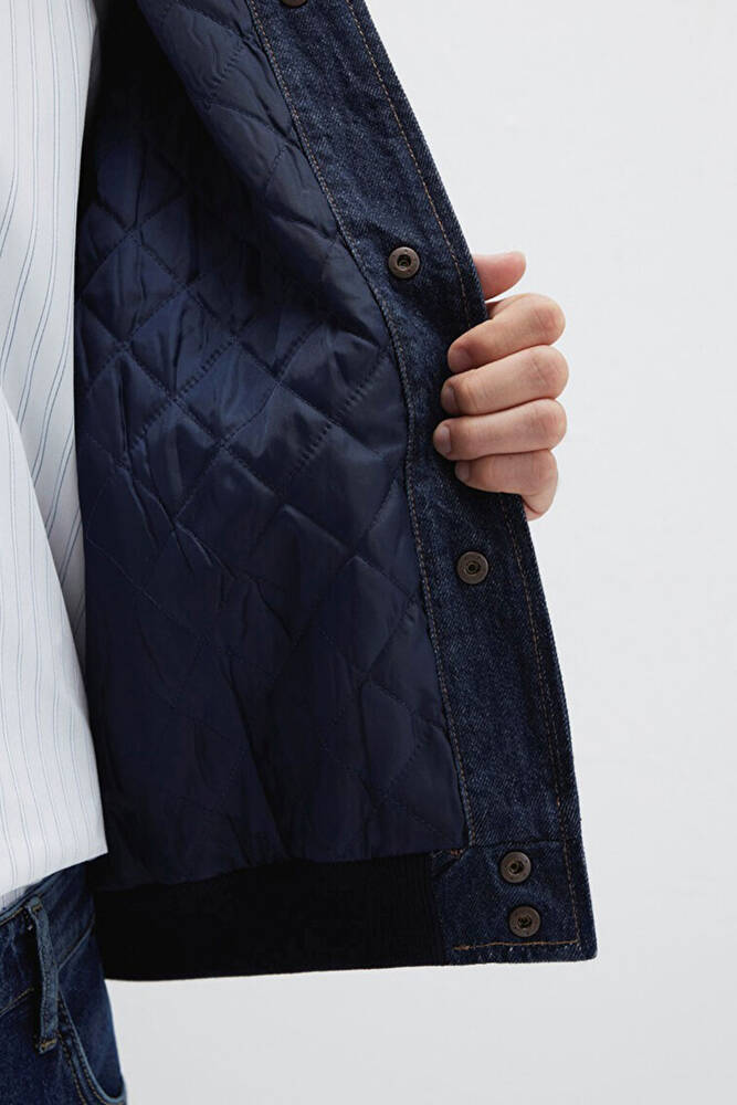 Erkek Leroy Street Denim Ceket 0110718-90840 Mavi 