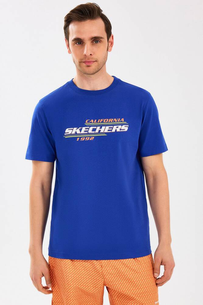 Erkek Lightweight Graphic Tişört S2510160-403 Mavi 