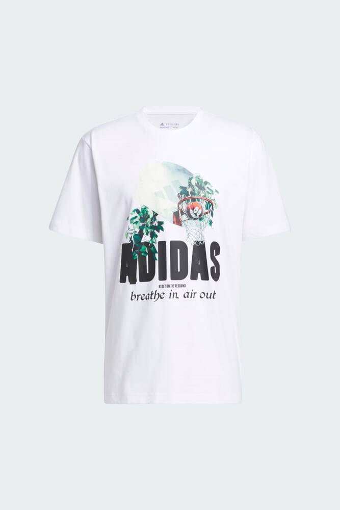 Erkek Lil Stripe Q2 Tişört IN6374 Beyaz 