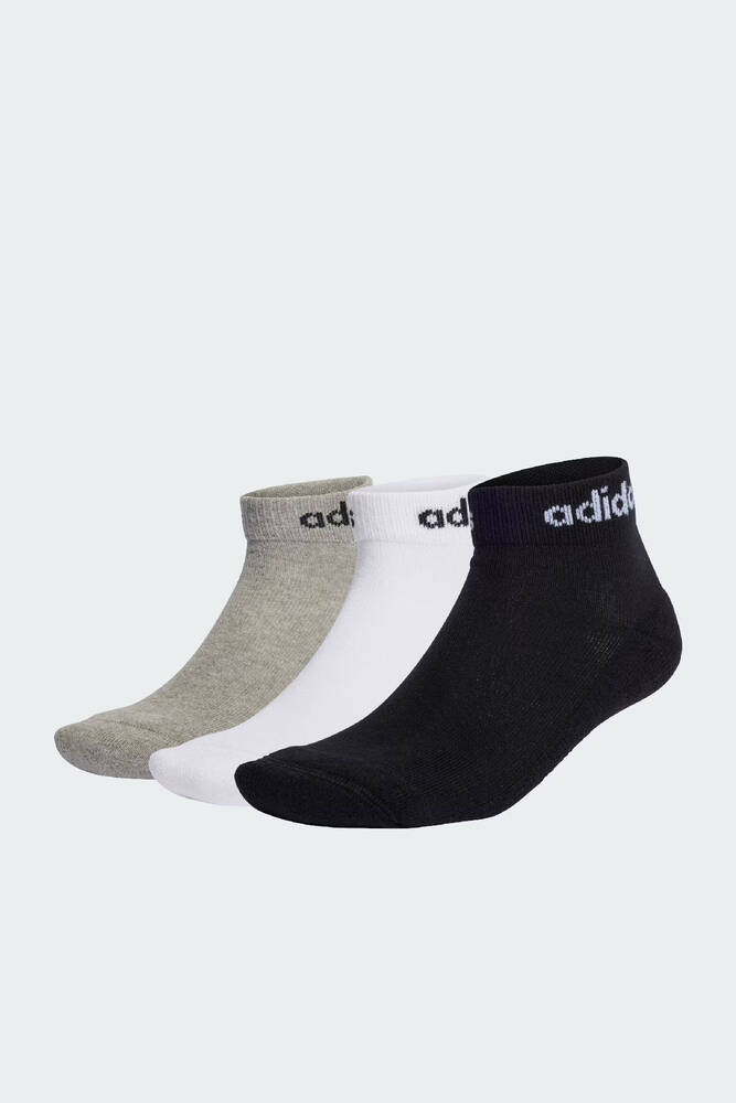 Erkek Lın Ankle 3P Çorap IC1304 Gri 
