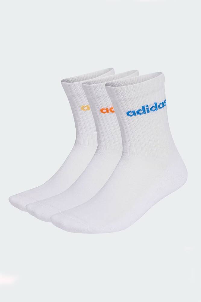 Erkek Lın Crew 3P Çorap KD1717 Beyaz 