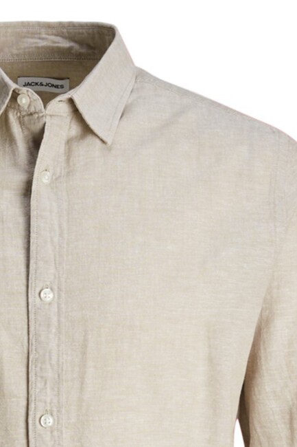 Erkek Lınen Blend Gömlek 12248579 Bej (2)