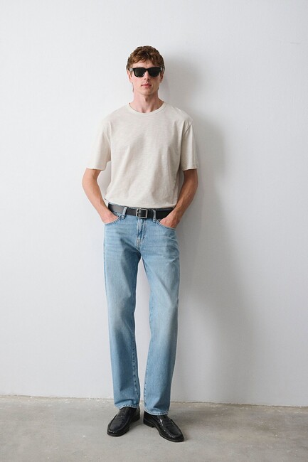 Erkek Lısbon Classic Jean Pantolon 0010039-A3270 Mavi (1)