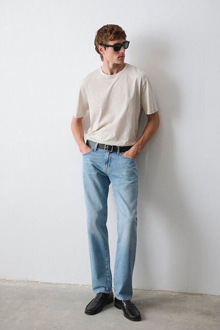 Erkek Lısbon Classic Jean Pantolon 0010039-A3270 Mavi (2)