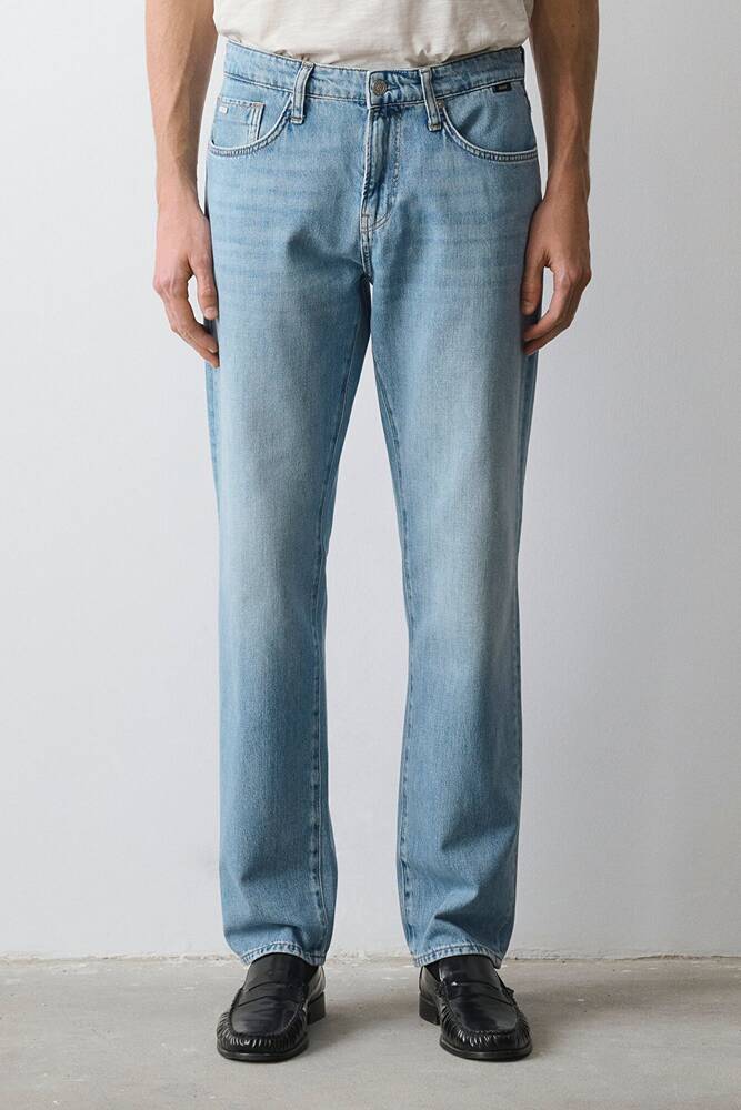Erkek Lısbon Classic Jean Pantolon 0010039-A3270 Mavi 