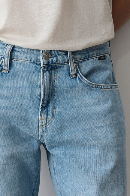 Erkek Lısbon Classic Jean Pantolon 0010039-A3270 Mavi - Thumbnail