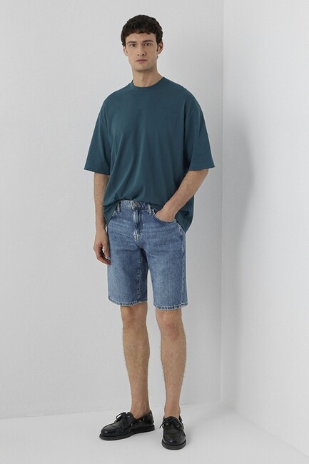 Erkek Lısbon Denim Şort 0421039-A3305 Mavi (2)