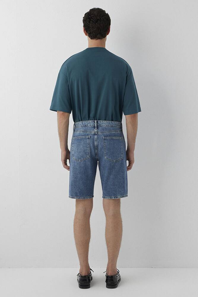 Erkek Lısbon Denim Şort 0421039-A3305 Mavi 