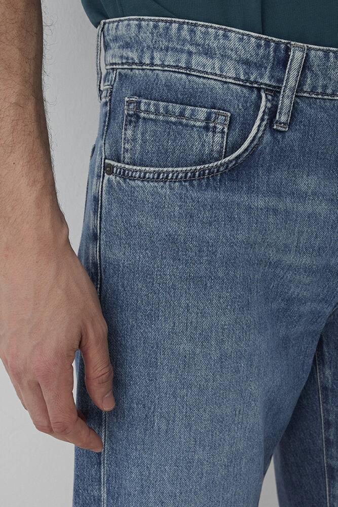 Erkek Lısbon Denim Şort 0421039-A3305 Mavi 