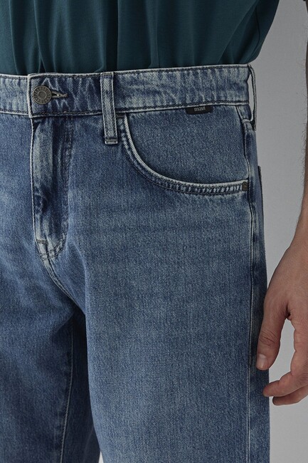 Erkek Lısbon Denim Şort 0421039-A3305 Mavi - Thumbnail
