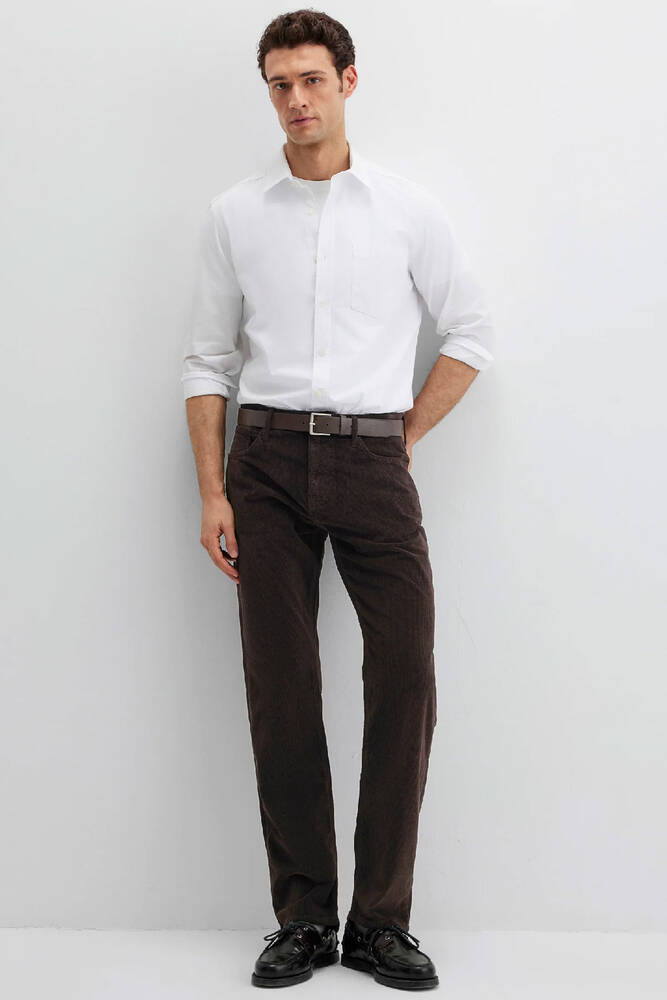 Erkek Lısbon Kadife Pantolon 0010039-91176 Kahve 