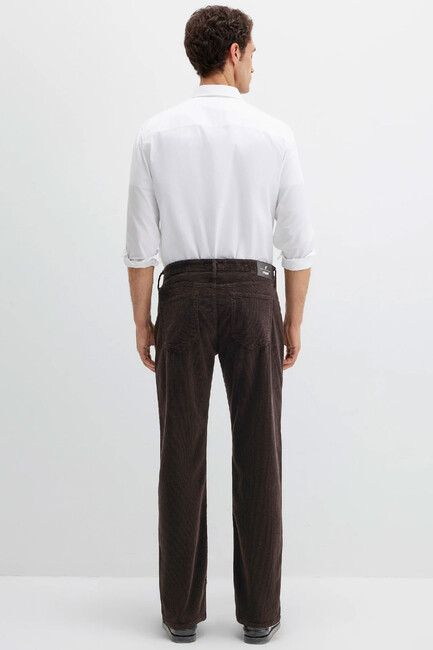 Erkek Lısbon Kadife Pantolon 0010039-91176 Kahve - Thumbnail