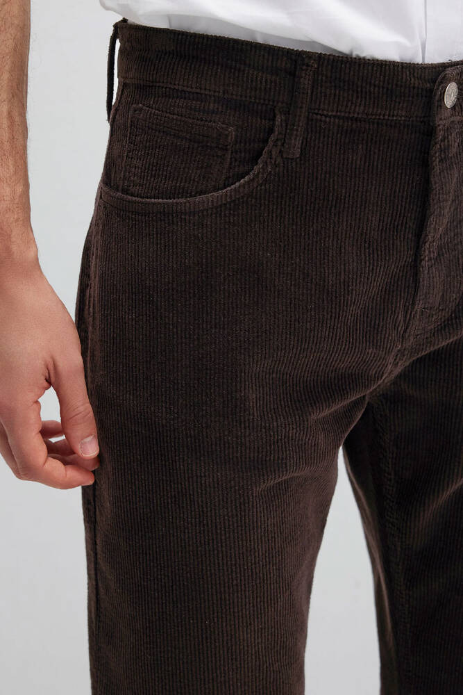 Erkek Lısbon Kadife Pantolon 0010039-91176 Kahve 
