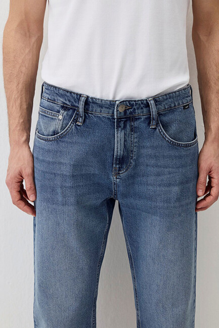 Erkek Lisbon Street Comfort Jean Pantolon 0010039-89649 Mavi - Thumbnail