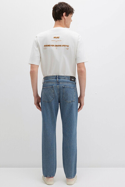 Erkek Lısbon Street Jean Pantolon 0010039-90630 Mavi - Thumbnail