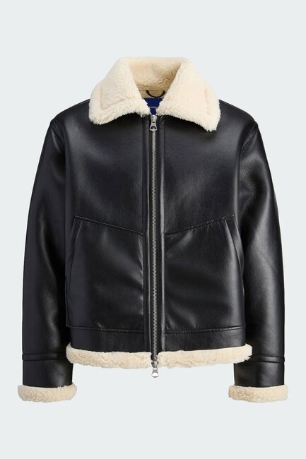 Erkek Lıverpoll Avıator Ceket 12282948 Siyah - Thumbnail