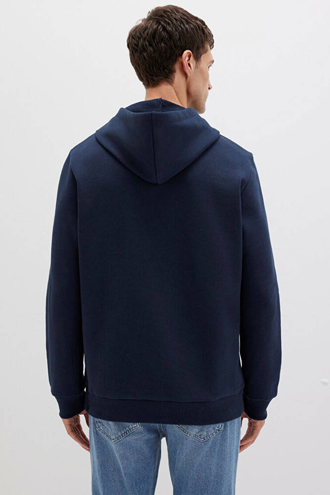 Erkek Logo Kapüşonlu Sweat 065606-28417 Lacivert 