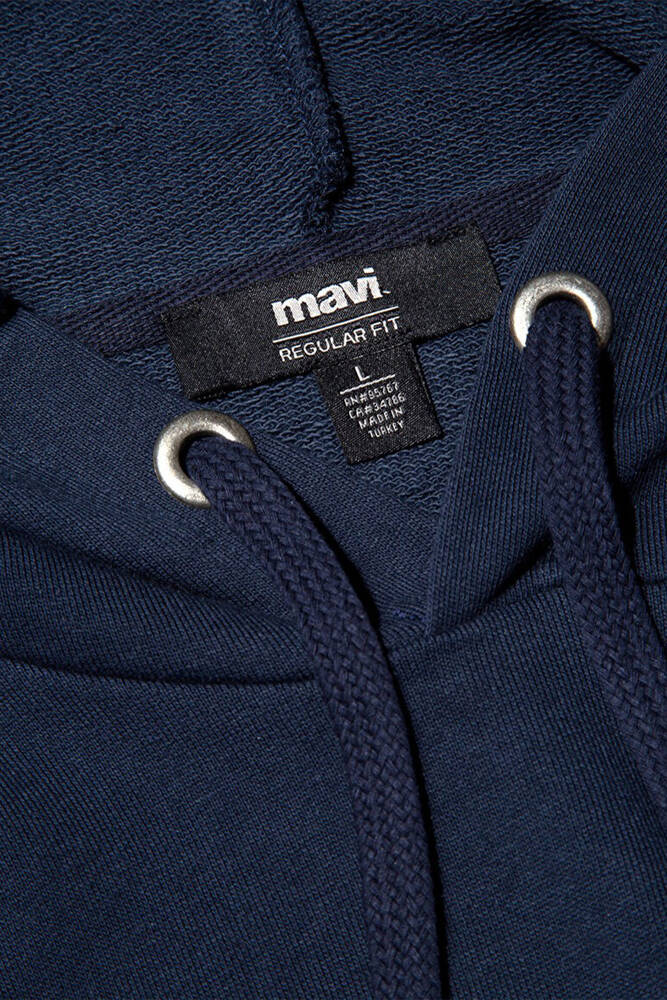 Erkek Logo Kapüşonlu Sweat 065606-28417 Lacivert 