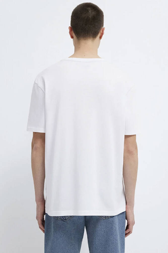 Erkek Logo Nakışlı Tişört 067074-620 Beyaz 