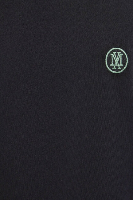 Erkek Logo Nakışlı Tişört 067074-900 Siyah - Thumbnail