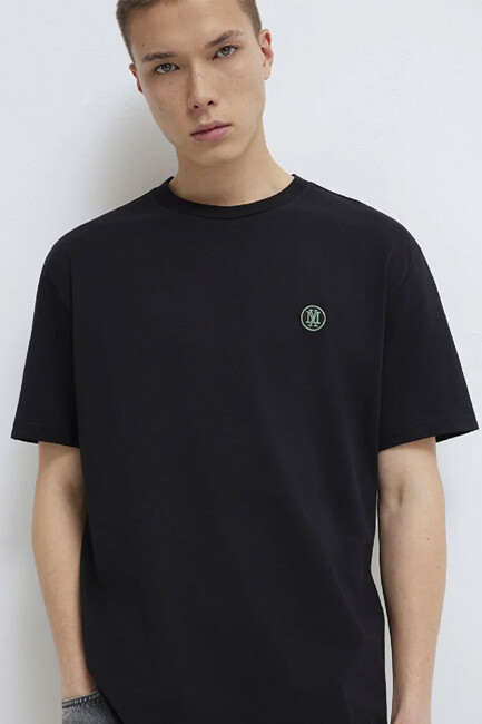 Erkek Logo Nakışlı Tişört 067074-900 Siyah (2)